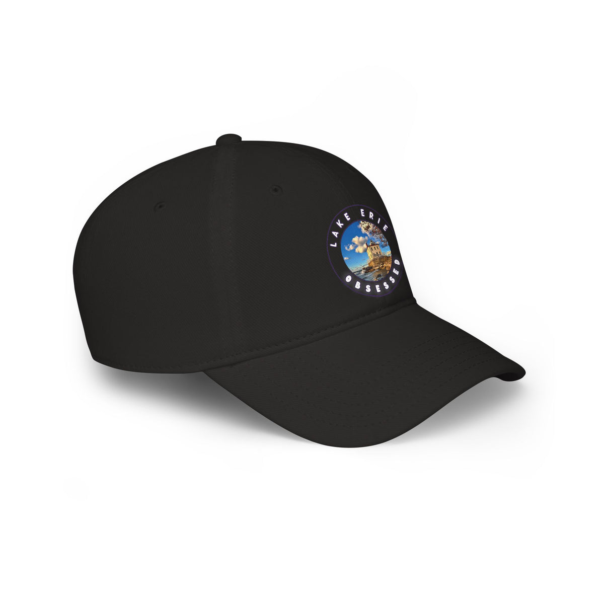 Casual Photo Baseball Cap • "Fairport Harbor West Breakwater Light" • 7 fabric colors