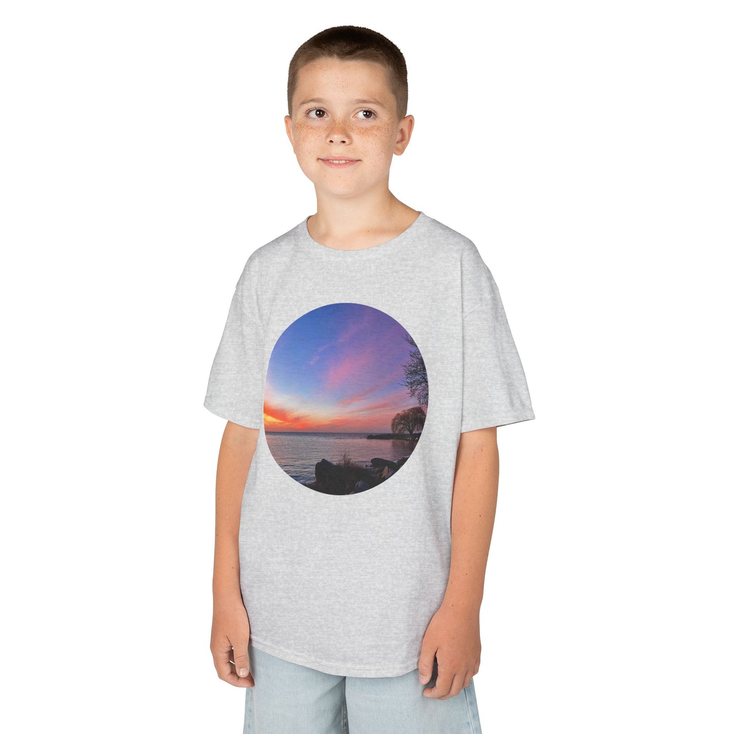 Sunset Orange • Kids Heavy Cotton™ Tee • 15 colors