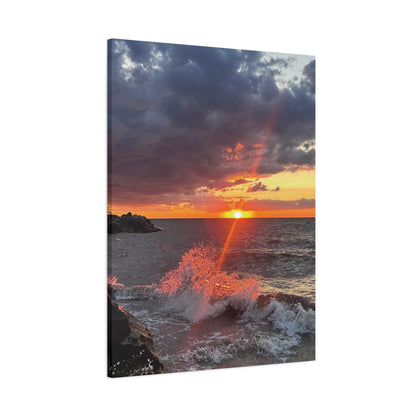 Colorful Canvas Print • "Fiery Splash at Avon Lake" • Vertical or Horizontal orientations • Sizes from 8"x10" to 30"x40"