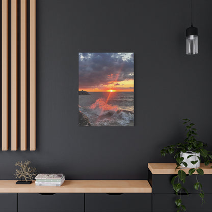 Colorful Canvas Print • "Fiery Splash at Avon Lake" • Vertical or Horizontal orientations • Sizes from 8"x10" to 30"x40"