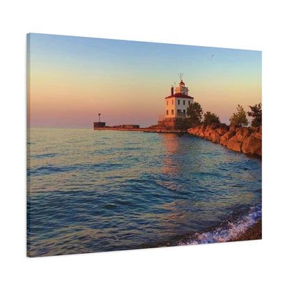 Colorful Canvas Print • "Lighthouse Glow" • Vertical or Horizontal orientations • Sizes from 8"x10" to 30"x40"