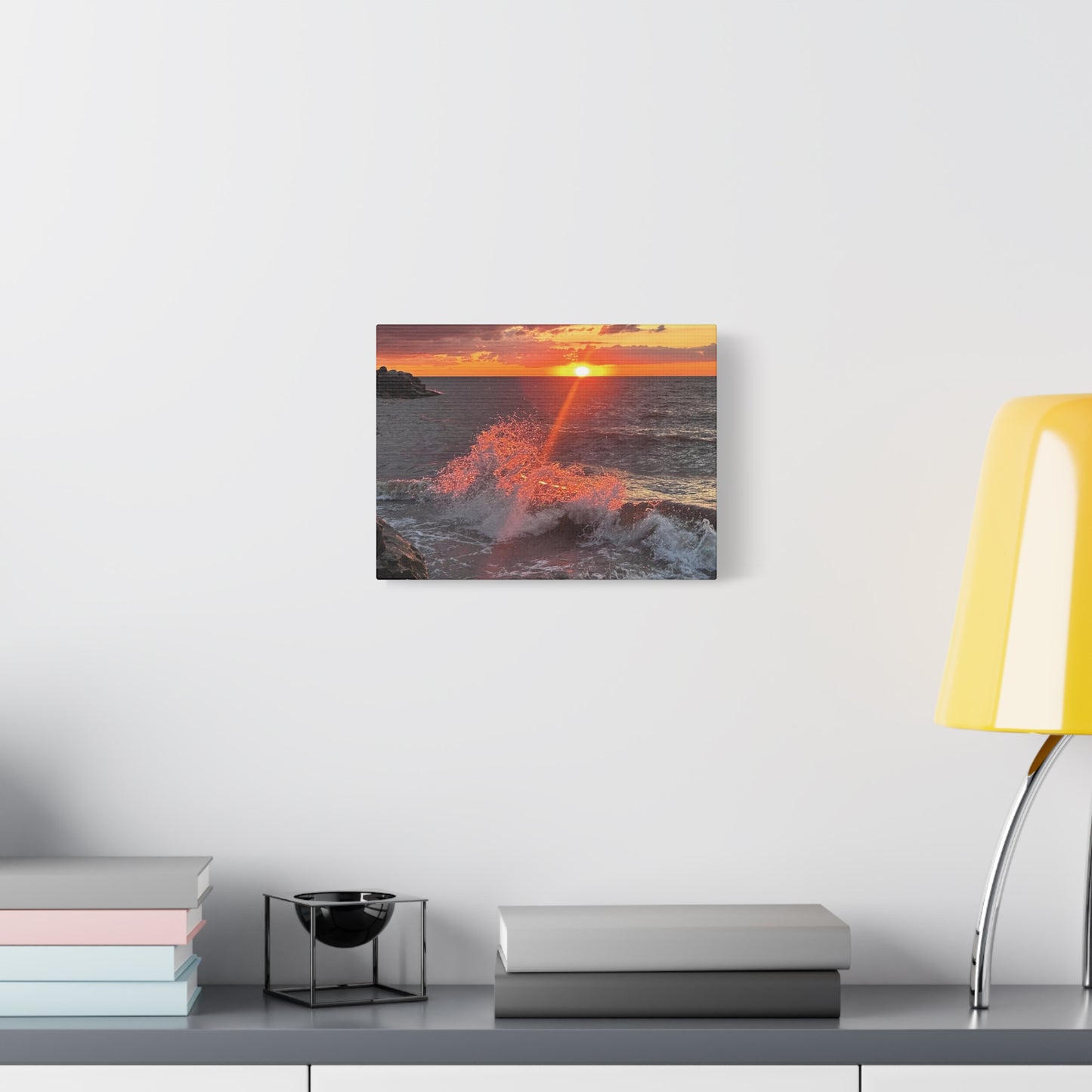 Colorful Canvas Print • "Fiery Splash at Avon Lake" • Vertical or Horizontal orientations • Sizes from 8"x10" to 30"x40"