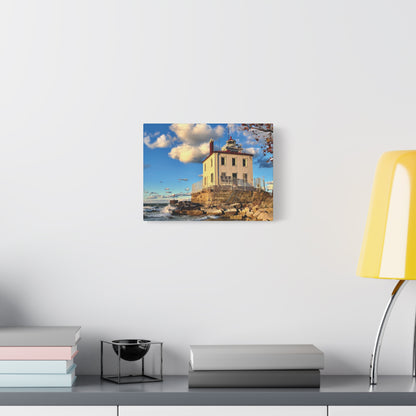 Colorful Canvas Print • "Fairport Harbor West Breakwater Light" • Vertical or Horizontal orientations • Sizes from 8"x10" to 30"x40"