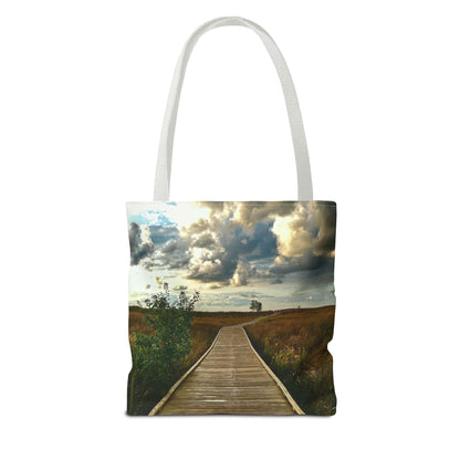 Stylish Photo Tote Bag • "Boardwalk to Erie" • 5 color handle choices
