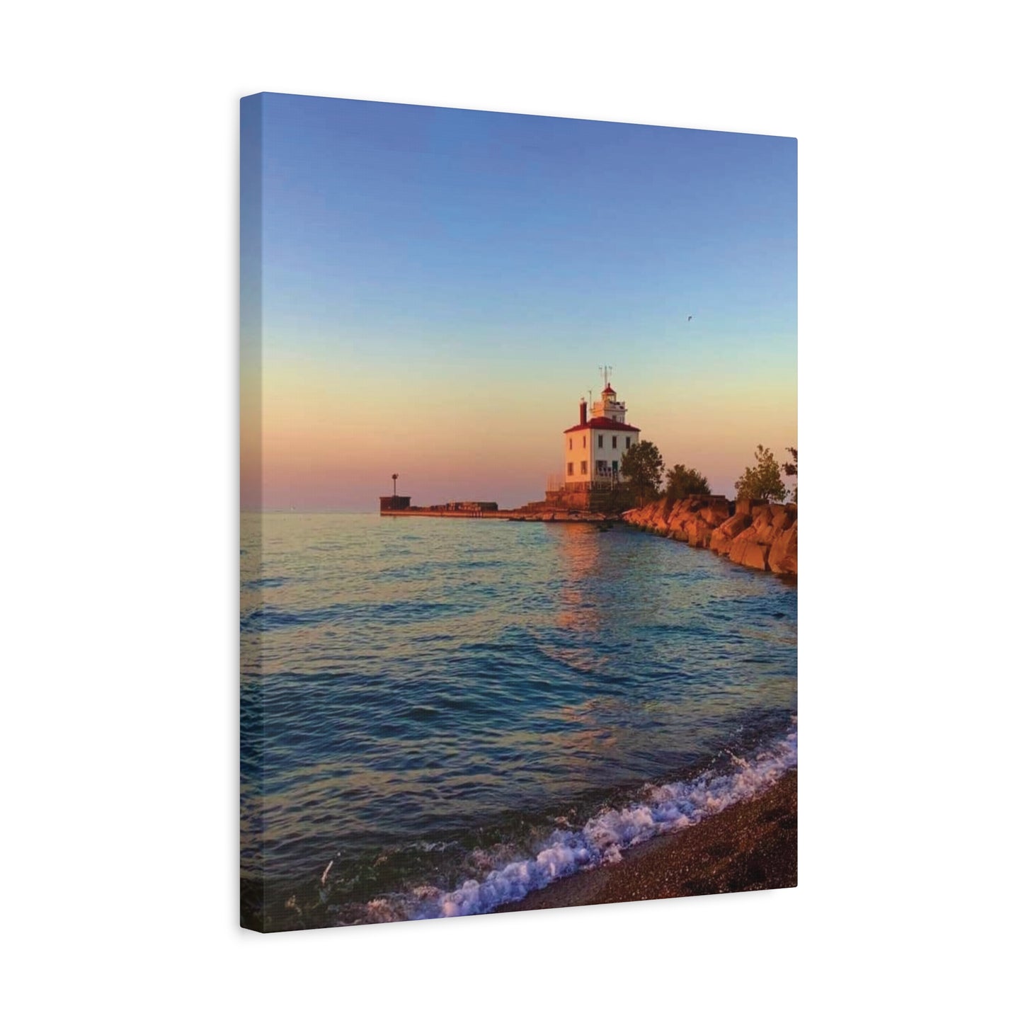 Colorful Canvas Print • "Lighthouse Glow" • Vertical or Horizontal orientations • Sizes from 8"x10" to 30"x40"