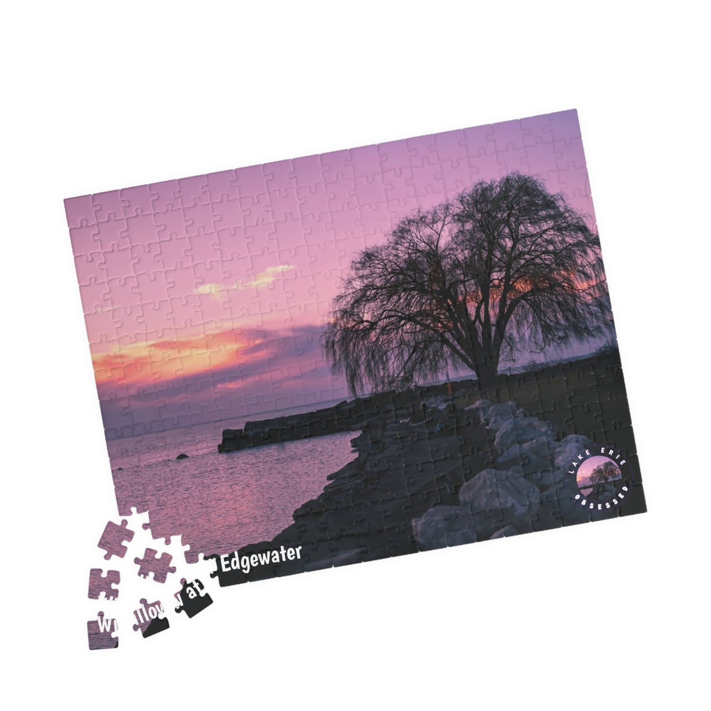 Dazzling Jigsaw Puzzle • "Willow at Edgewater" • 110, 252, 520, & 1014-Piece Puzzles