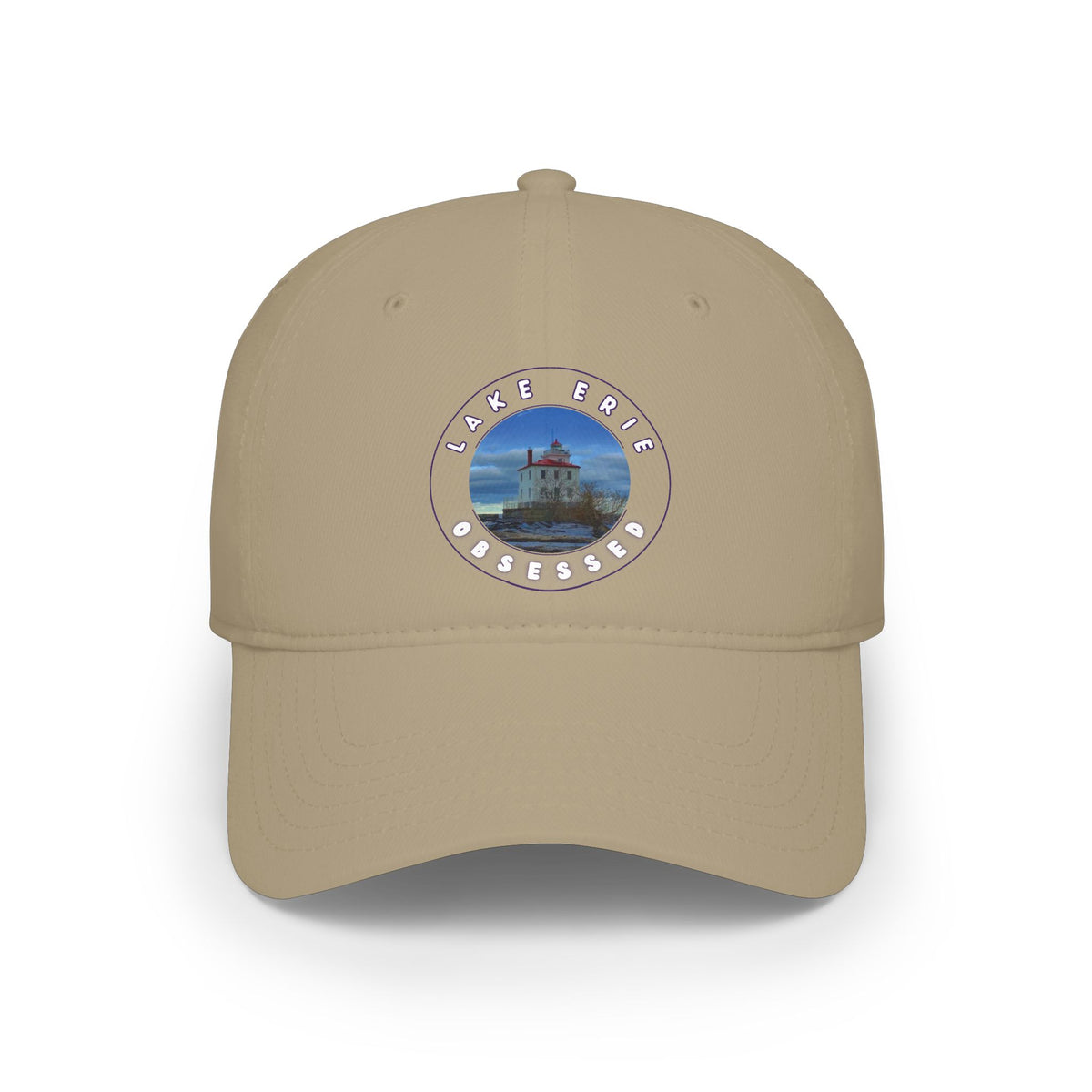 Casual Photo Baseball Cap • "Breakwater Lighthouse" • 7 fabric colors