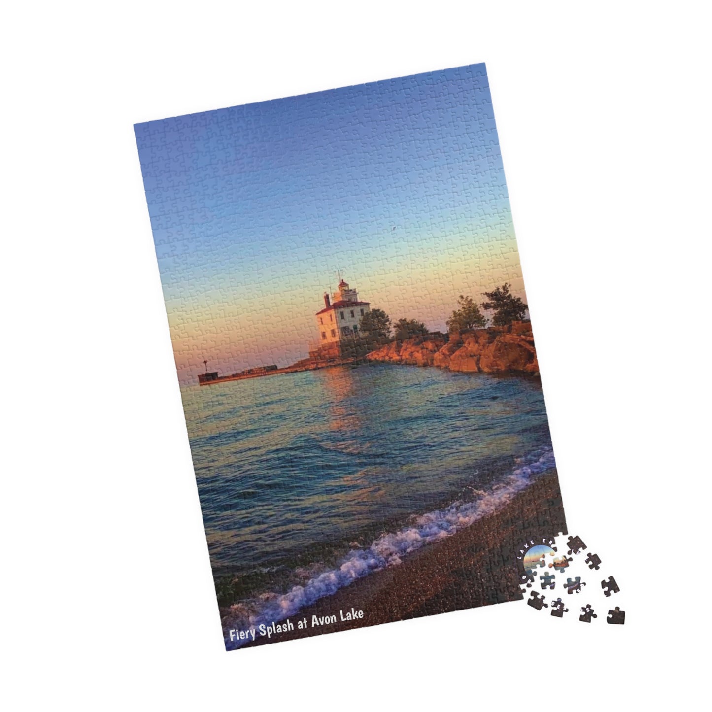Dazzling Jigsaw Puzzles • "Lighthouse Glow" • 110, 252, 520, & 1014-Piece Puzzles for lighthouse lovers