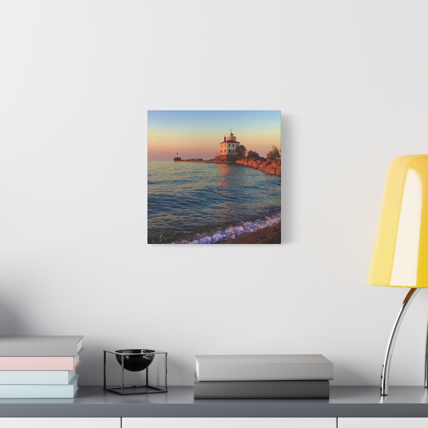 Colorful Canvas Print • "Lighthouse Glow" • Vertical or Horizontal orientations • Sizes from 8"x10" to 30"x40"