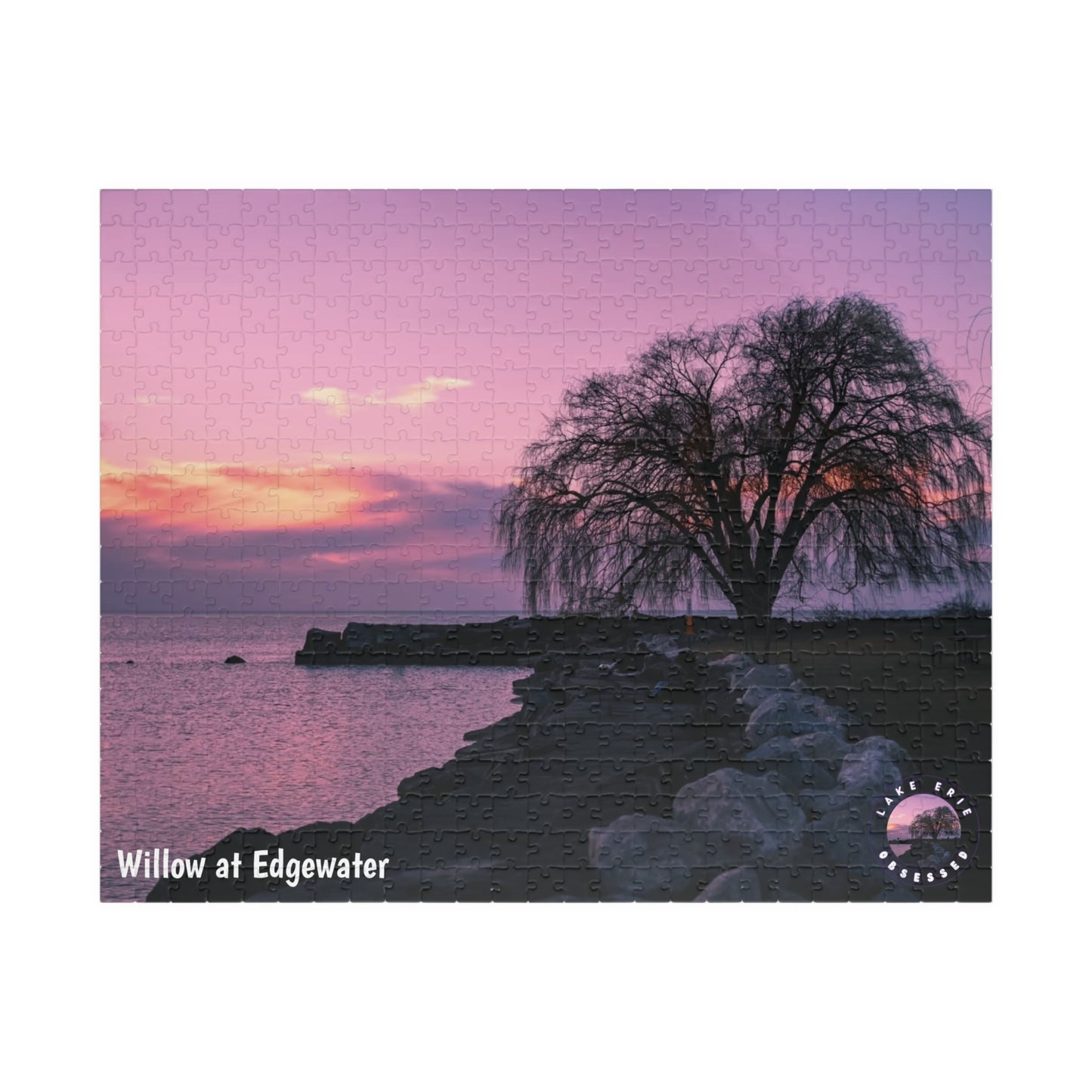 Dazzling Jigsaw Puzzle • "Willow at Edgewater" • 110, 252, 520, & 1014-Piece Puzzles