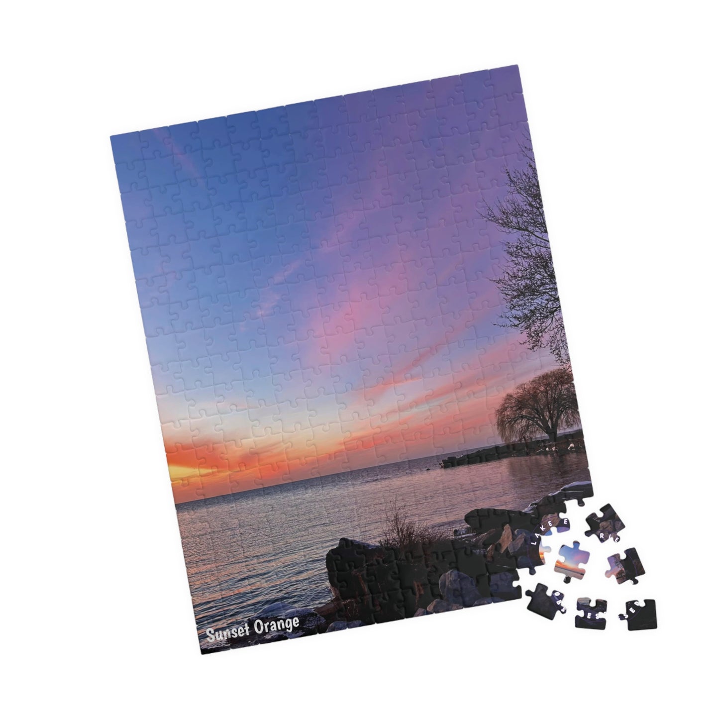 Dazzling Jigsaw Puzzle • "Sunset Orange" • 110, 252, 520, & 1014-Piece Puzzles