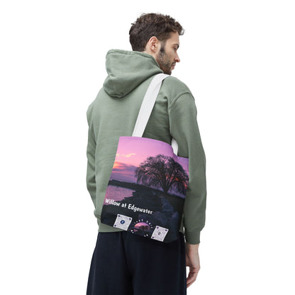 Stylish Photo Tote Bag • "Willow at Edgewater" • 5 color handle choices