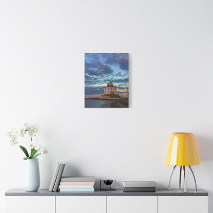 Colorful Canvas Print • "Winter at the Light" • Vertical or Horizontal orientations • Sizes from 8"x10" to 30"x40"