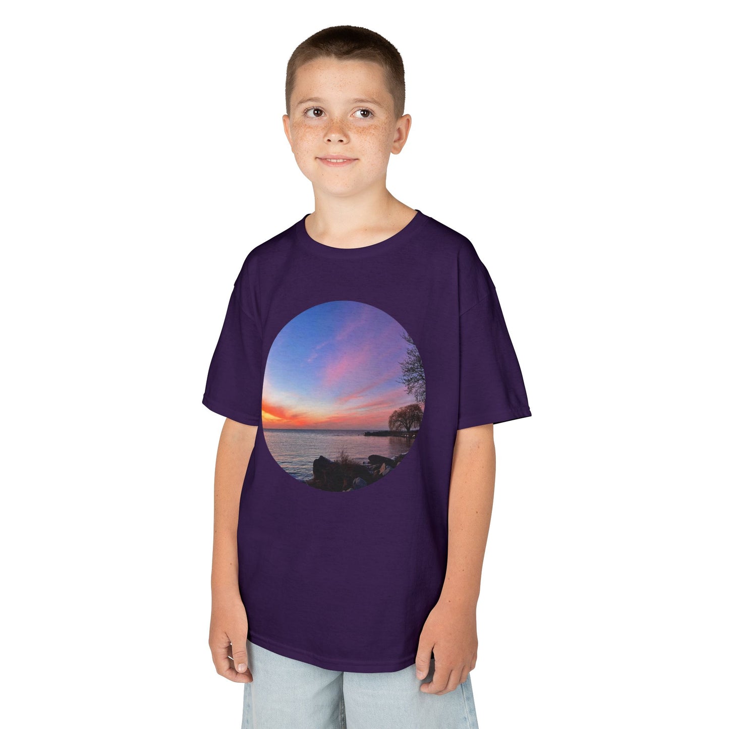 Sunset Orange • Kids Heavy Cotton™ Tee • 15 colors