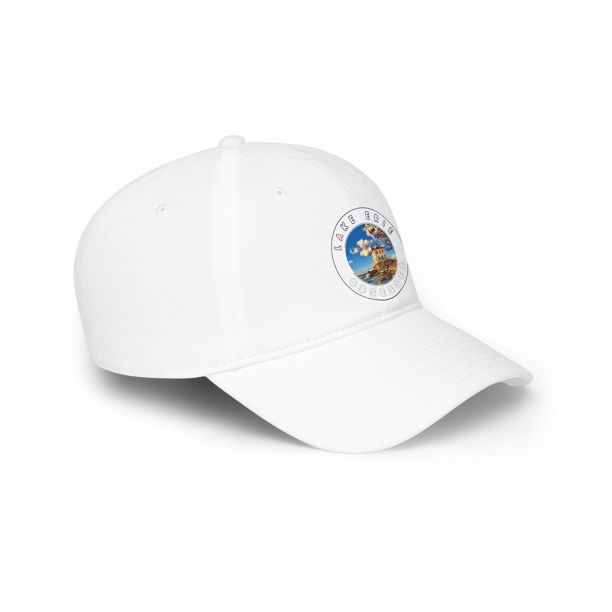 Casual Photo Baseball Cap • "Fairport Harbor West Breakwater Light" • 7 fabric colors