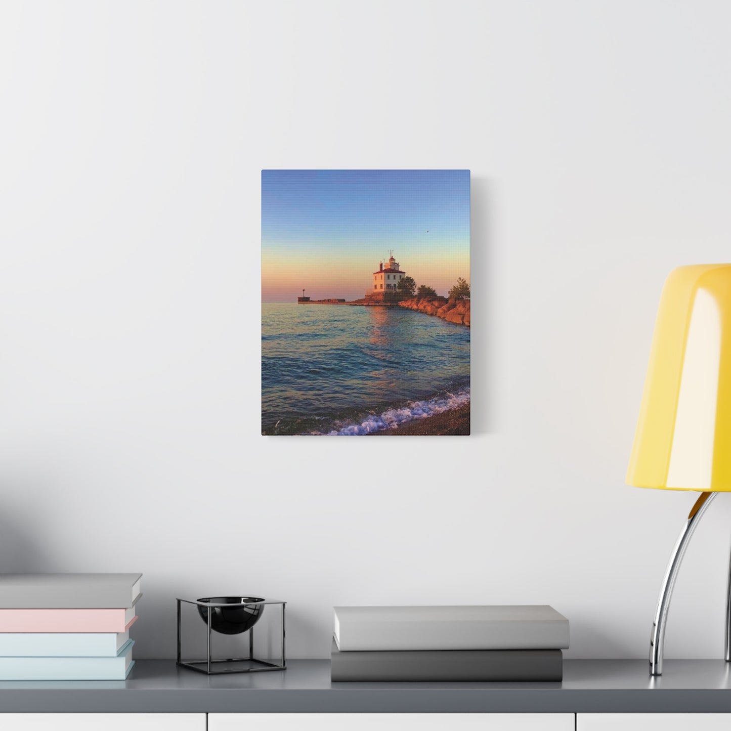 Colorful Canvas Print • "Lighthouse Glow" • Vertical or Horizontal orientations • Sizes from 8"x10" to 30"x40"