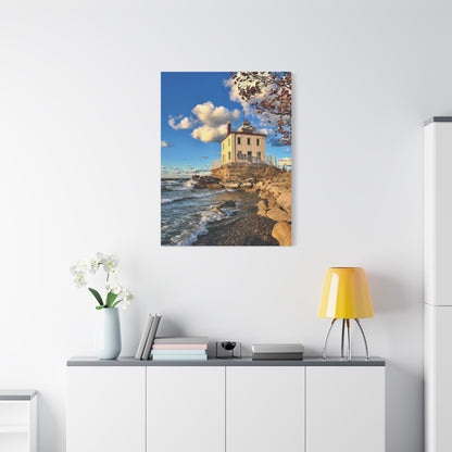 Colorful Canvas Print • "Fairport Harbor West Breakwater Light" • Vertical or Horizontal orientations • Sizes from 8"x10" to 30"x40"