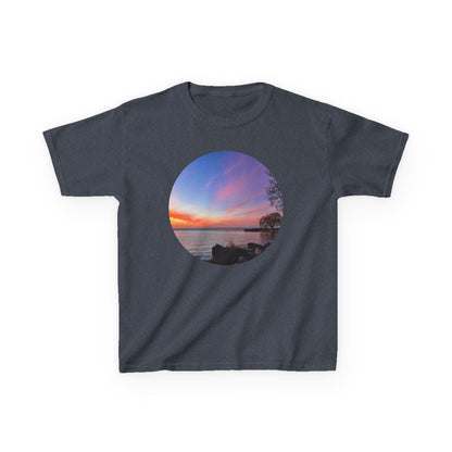 Sunset Orange • Kids Heavy Cotton™ Tee • 15 colors
