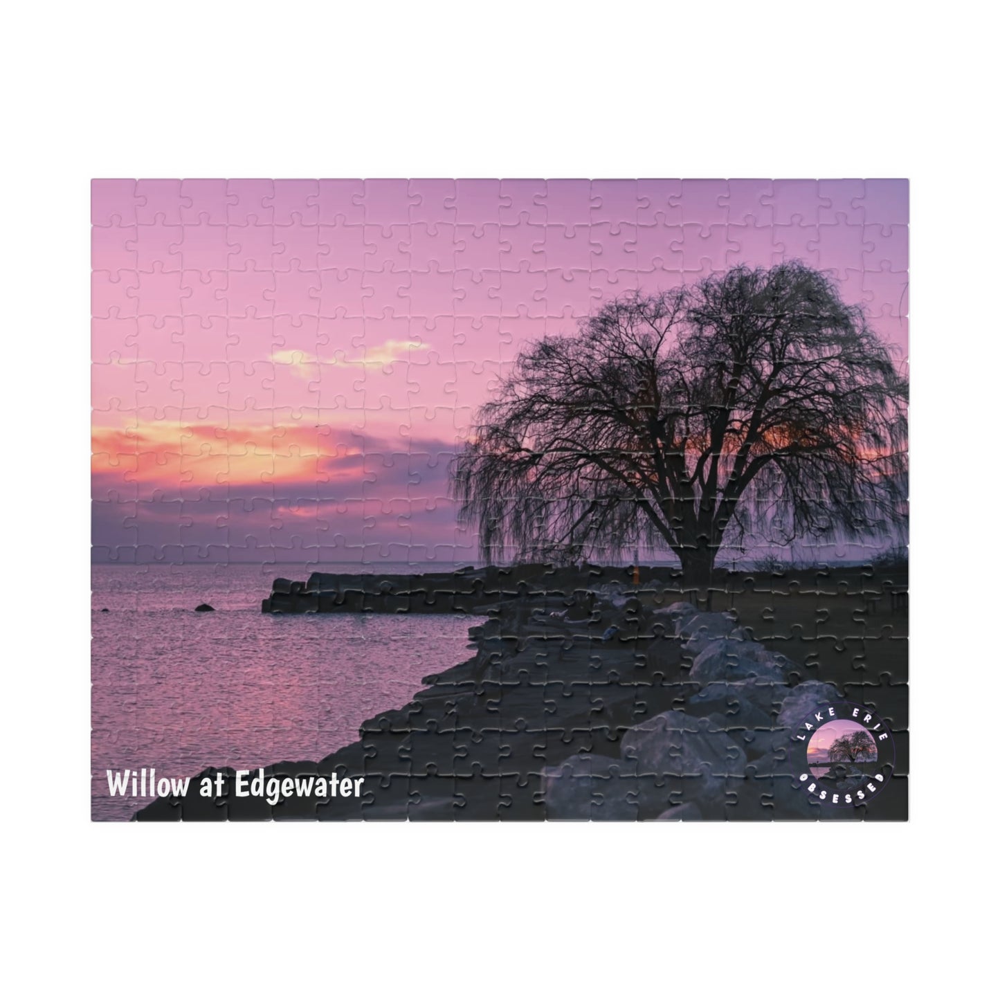 Dazzling Jigsaw Puzzle • "Willow at Edgewater" • 110, 252, 520, & 1014-Piece Puzzles
