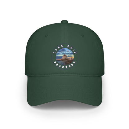Casual Photo Baseball Cap • "Winter at the Light" • 7 fabric colors