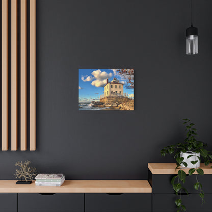 Colorful Canvas Print • "Fairport Harbor West Breakwater Light" • Vertical or Horizontal orientations • Sizes from 8"x10" to 30"x40"