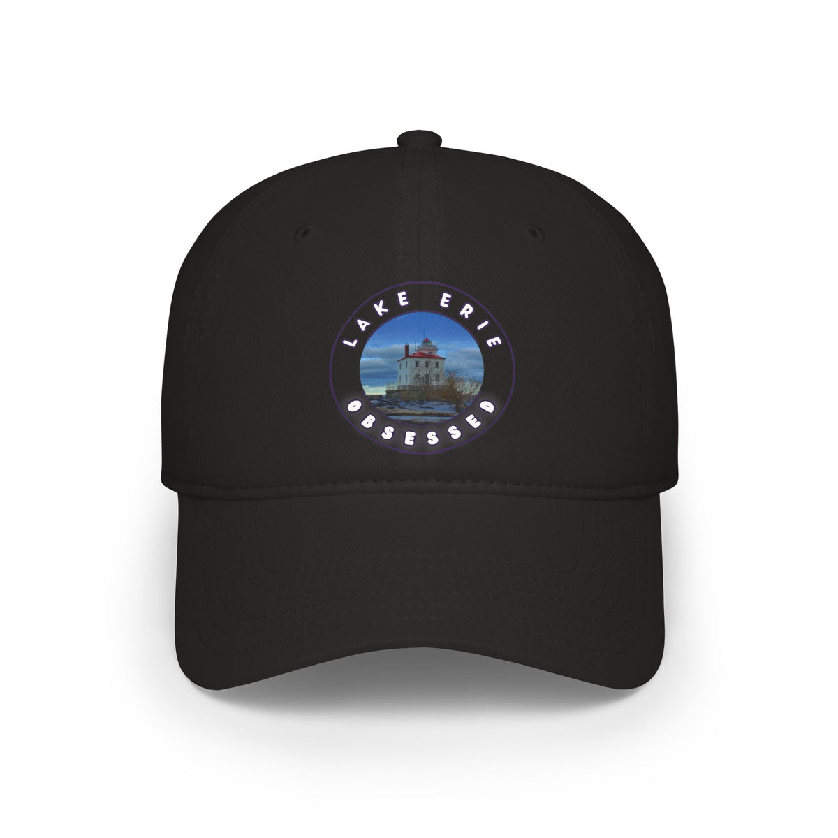 Casual Photo Baseball Cap • "Breakwater Lighthouse" • 7 fabric colors