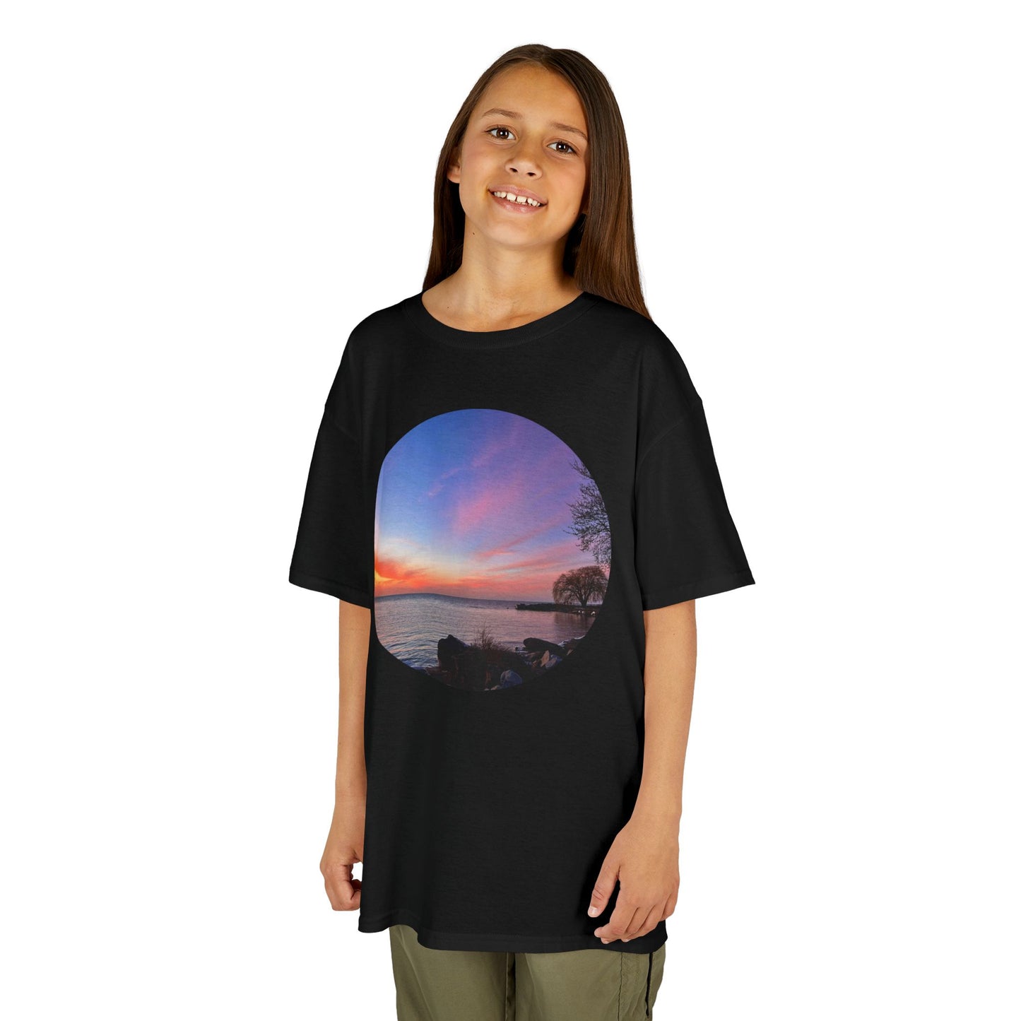 Sunset Orange • Kids Heavy Cotton™ Tee • 15 colors