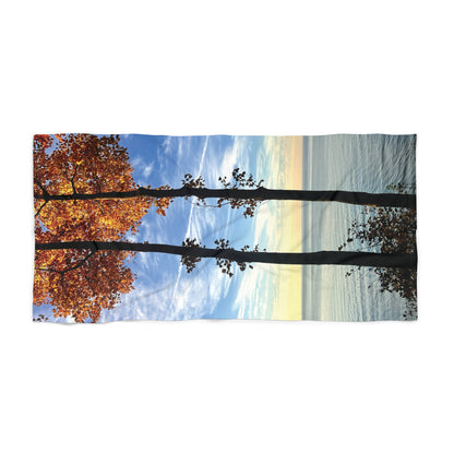 Vibrant Photo Beach Towel • "Twins Stand Tall" • Relax in Style