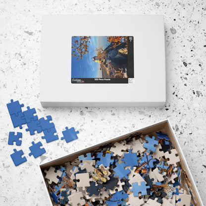 Dazzling Jigsaw Puzzles • "Autumn Light" • 110, 252, 520, & 1014-Piece Puzzles for lighthouse lovers