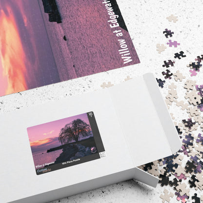 Dazzling Jigsaw Puzzle • "Willow at Edgewater" • 110, 252, 520, & 1014-Piece Puzzles