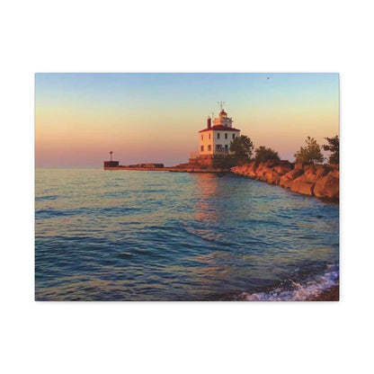 Colorful Canvas Print • "Lighthouse Glow" • Vertical or Horizontal orientations • Sizes from 8"x10" to 30"x40"