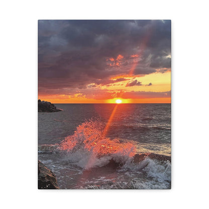 Colorful Canvas Print • "Fiery Splash at Avon Lake" • Vertical or Horizontal orientations • Sizes from 8"x10" to 30"x40"