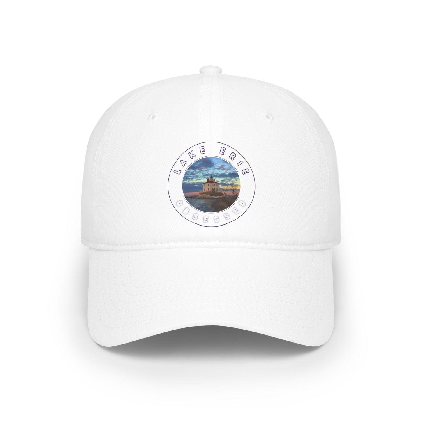 Casual Photo Baseball Cap • "Winter at the Light" • 7 fabric colors