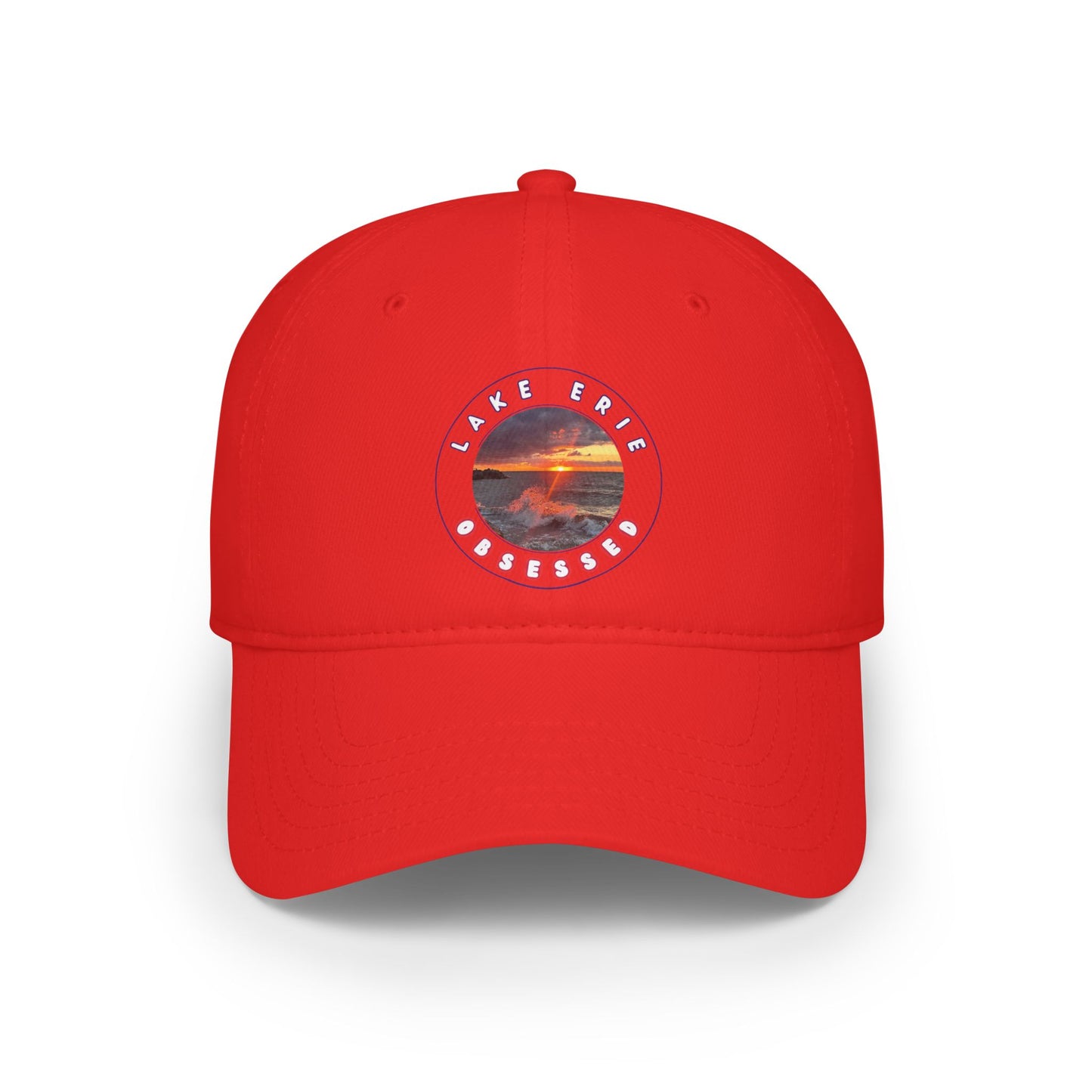 Casual Photo Baseball Cap • "Fiery Splash at Avon Lake" • 7 fabric colors