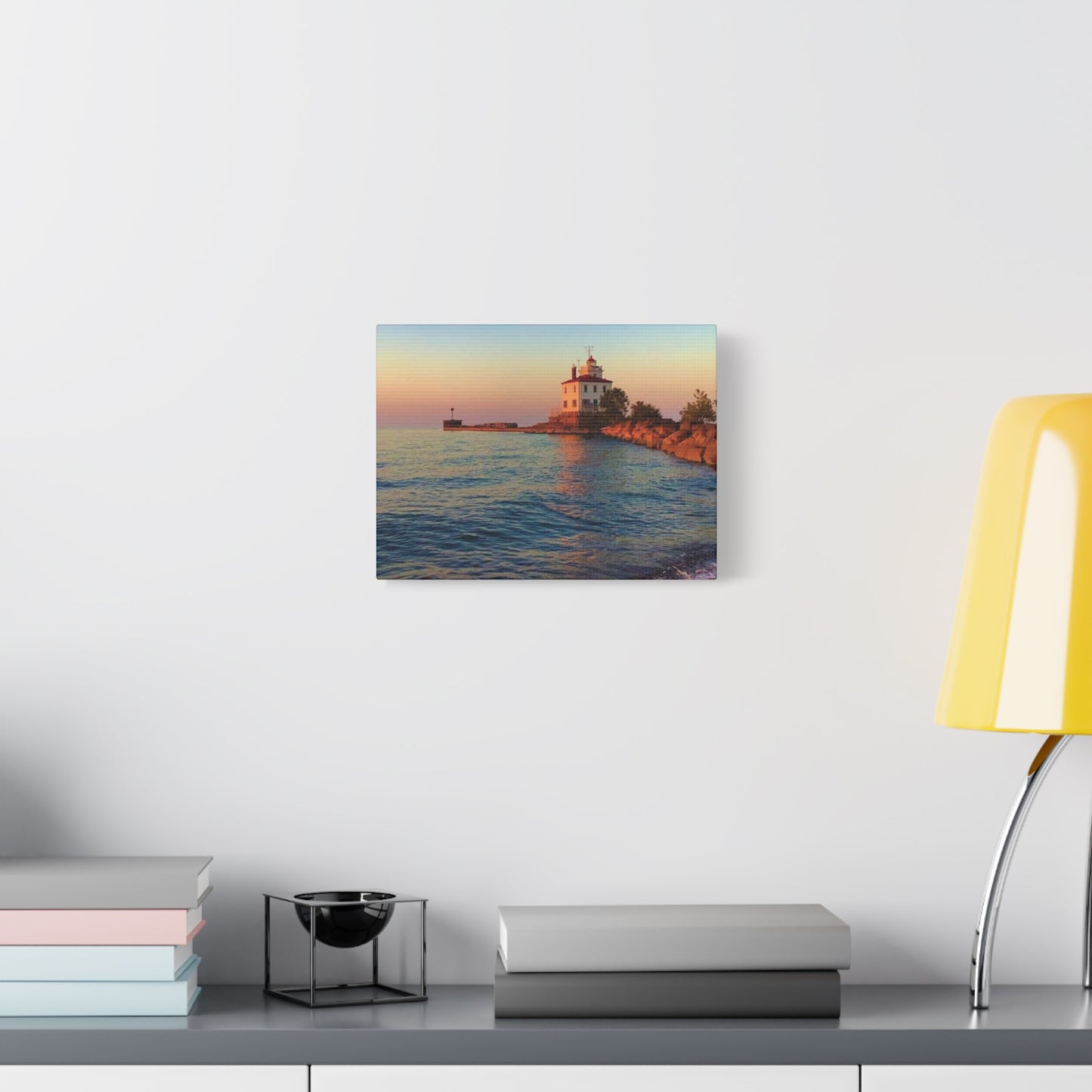 Colorful Canvas Print • "Lighthouse Glow" • Vertical or Horizontal orientations • Sizes from 8"x10" to 30"x40"