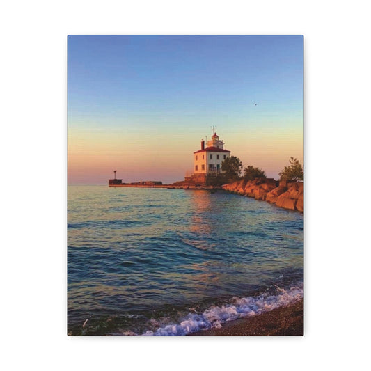 Colorful Canvas Print • "Lighthouse Glow" • Vertical or Horizontal orientations • Sizes from 8"x10" to 30"x40"