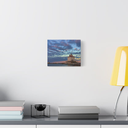 Colorful Canvas Print • "Winter at the Light" • Vertical or Horizontal orientations • Sizes from 8"x10" to 30"x40"