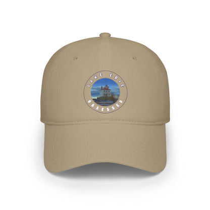 Casual Photo Baseball Cap • "Breakwater Lighthouse" • 7 fabric colors