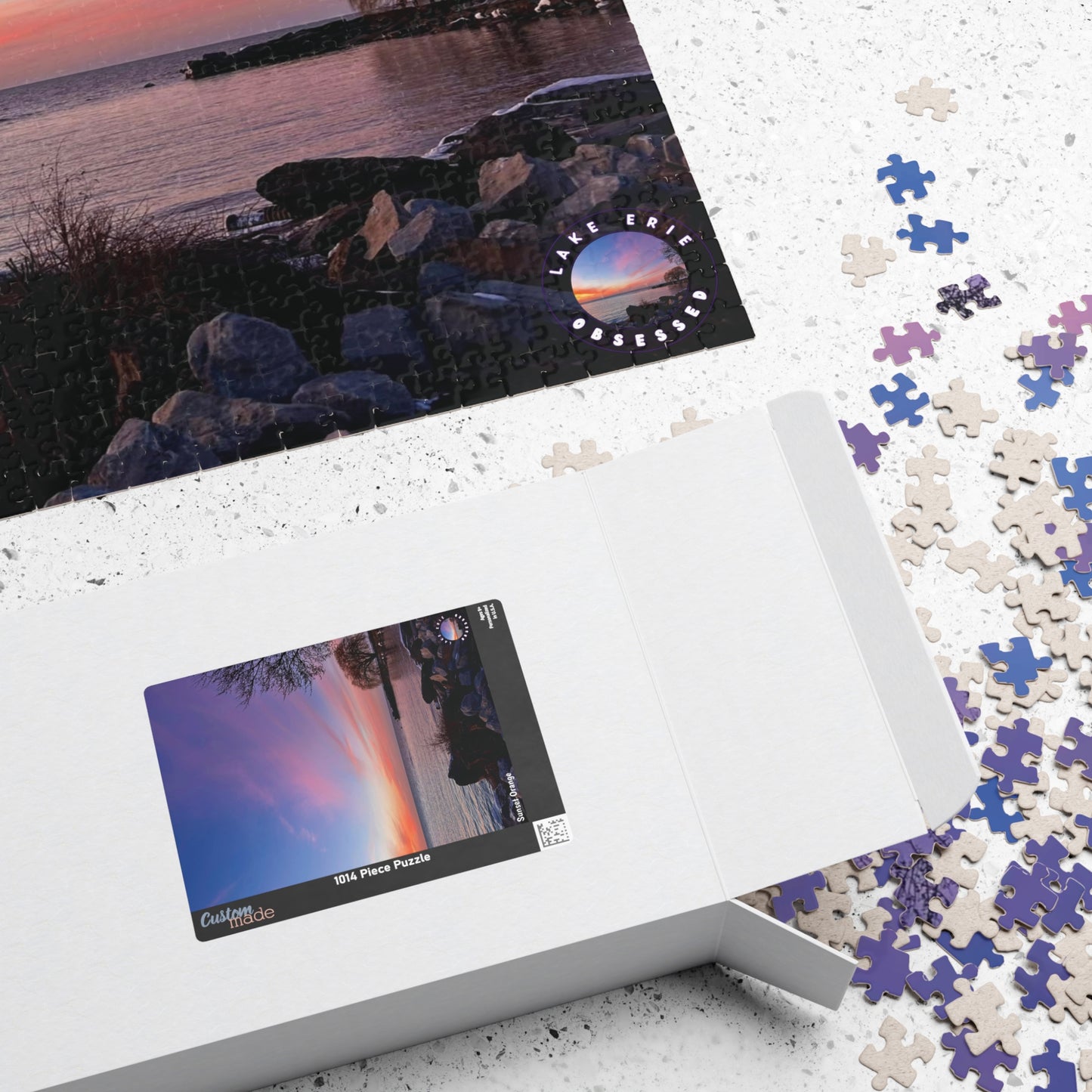 Dazzling Jigsaw Puzzle • "Sunset Orange" • 110, 252, 520, & 1014-Piece Puzzles