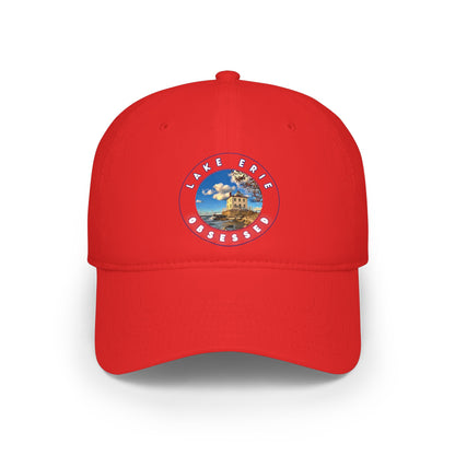 Casual Photo Baseball Cap • "Fairport Harbor West Breakwater Light" • 7 fabric colors