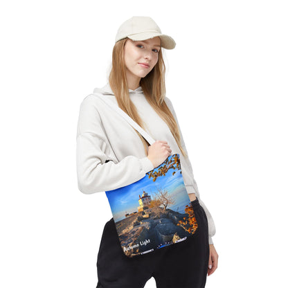 Stylish Photo Tote Bag • "Autumn Light" • 5 color handle choices