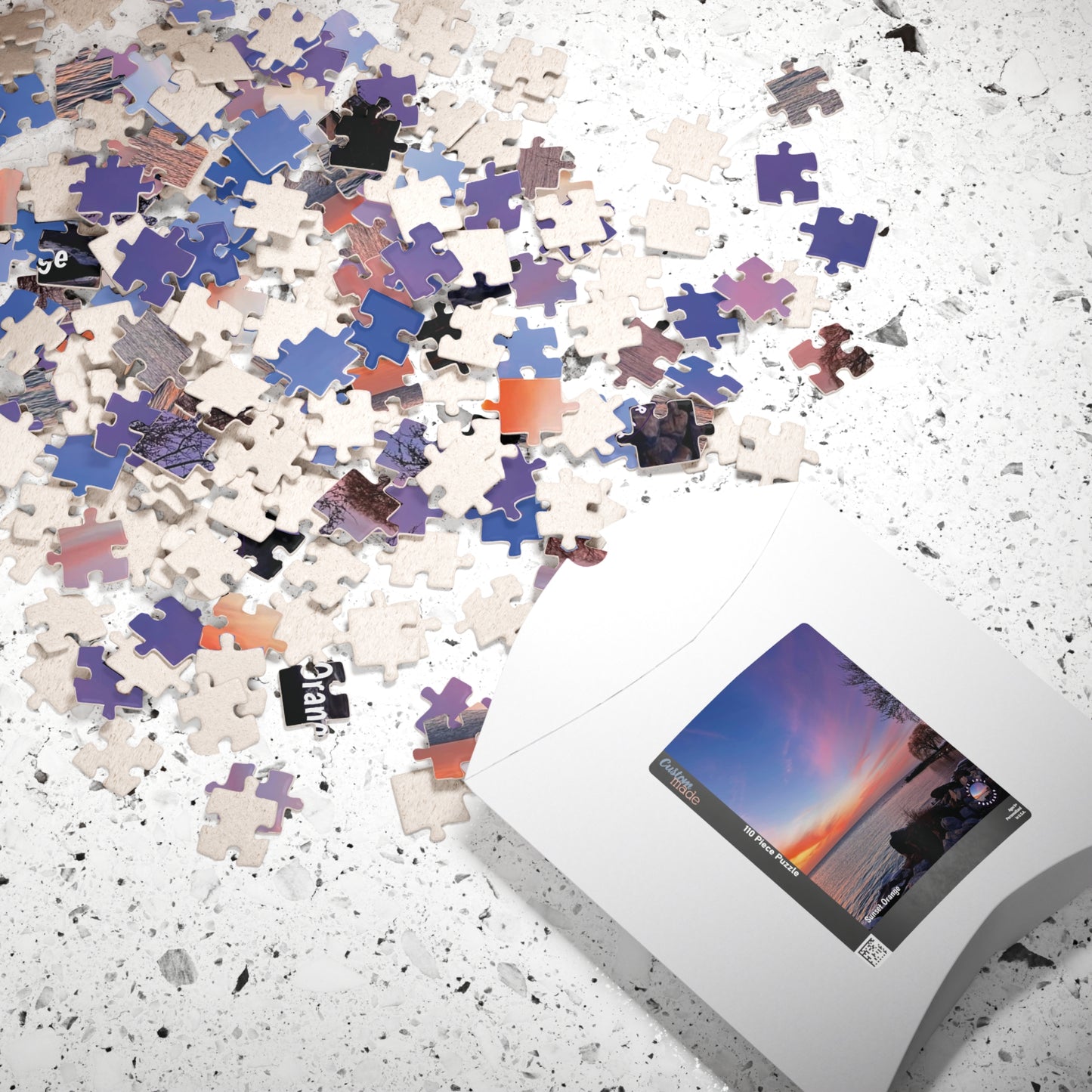 Dazzling Jigsaw Puzzle • "Sunset Orange" • 110, 252, 520, & 1014-Piece Puzzles