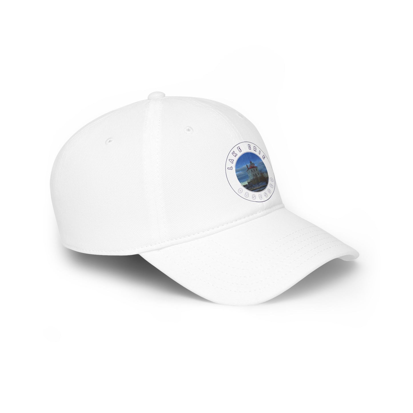 Casual Photo Baseball Cap • "Breakwater Lighthouse" • 7 fabric colors