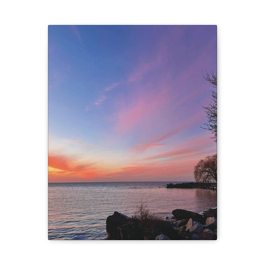 Colorful Canvas Print • "Sunset Orange" • Vertical or Horizontal orientations • Sizes from 8"x10" to 30"x40"