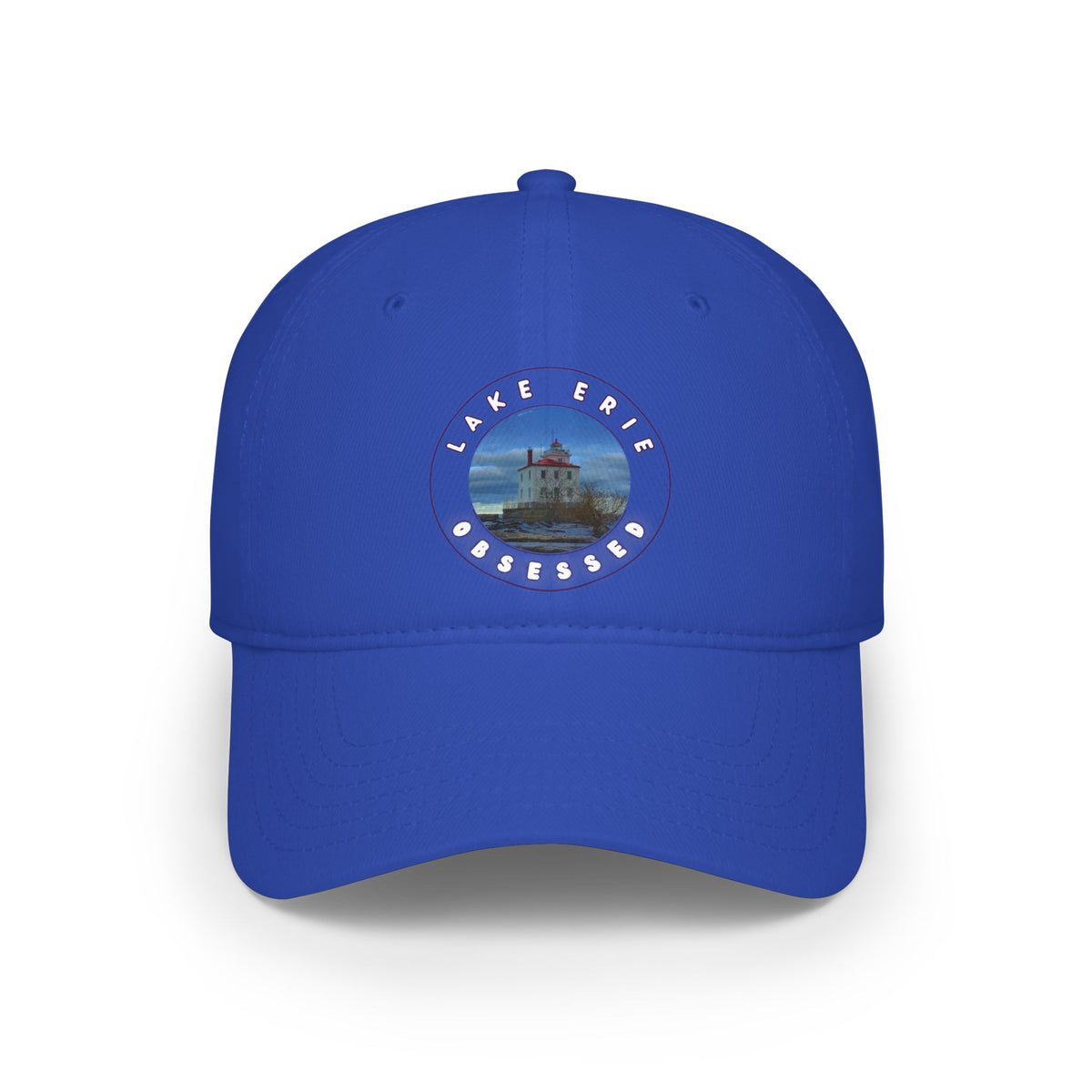 Casual Photo Baseball Cap • "Breakwater Lighthouse" • 7 fabric colors