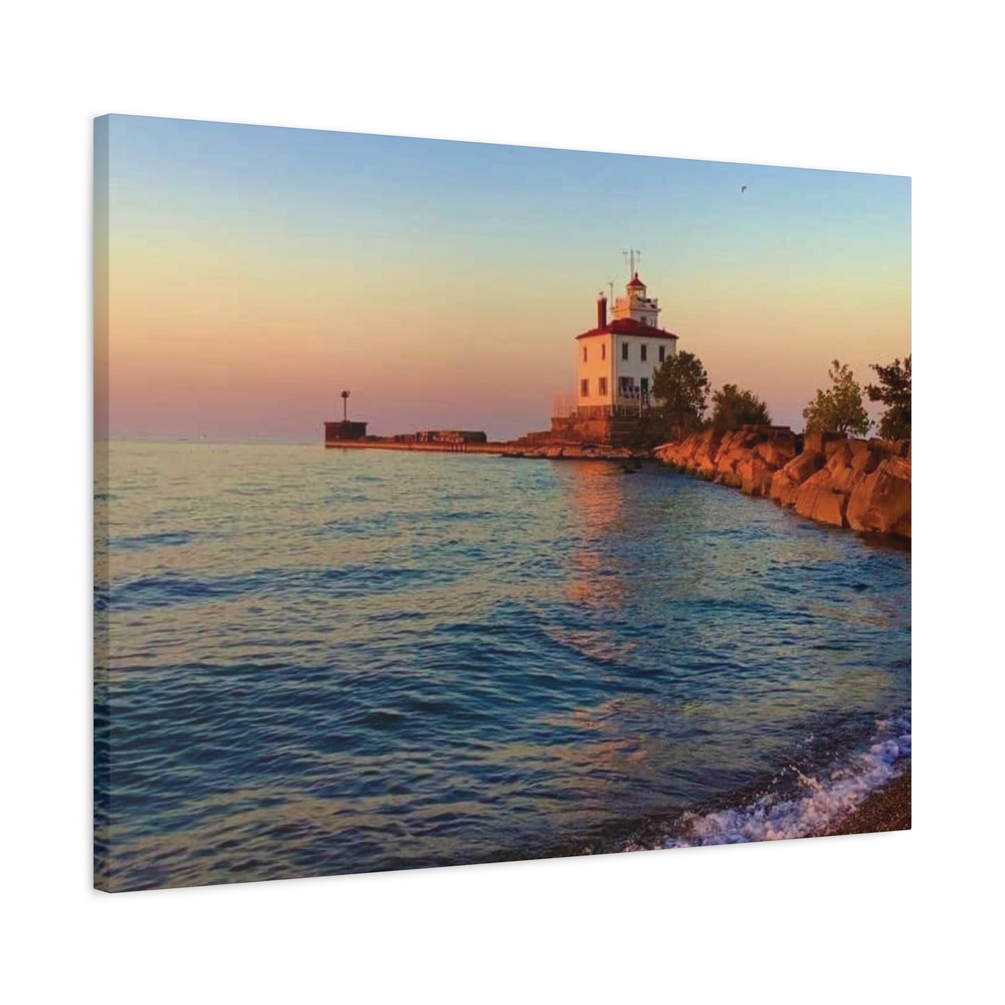 Colorful Canvas Print • "Lighthouse Glow" • Vertical or Horizontal orientations • Sizes from 8"x10" to 30"x40"