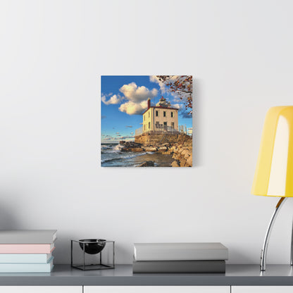 Colorful Canvas Print • "Fairport Harbor West Breakwater Light" • Vertical or Horizontal orientations • Sizes from 8"x10" to 30"x40"