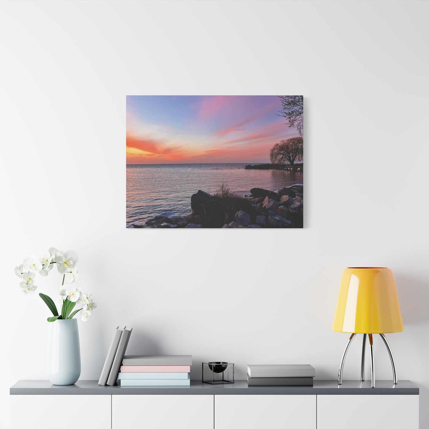 Colorful Canvas Print • "Willow at Edgewater" • Vertical or Horizontal orientations • Sizes from 8"x10" to 30"x40"