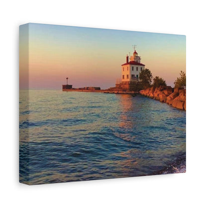 Colorful Canvas Print • "Lighthouse Glow" • Vertical or Horizontal orientations • Sizes from 8"x10" to 30"x40"