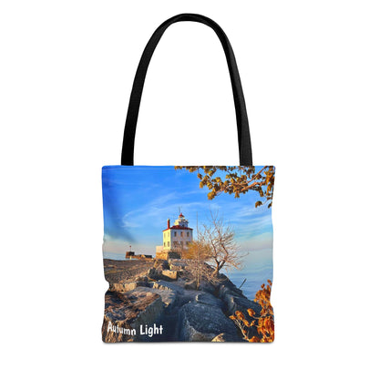 Stylish Photo Tote Bag • "Autumn Light" • 5 color handle choices